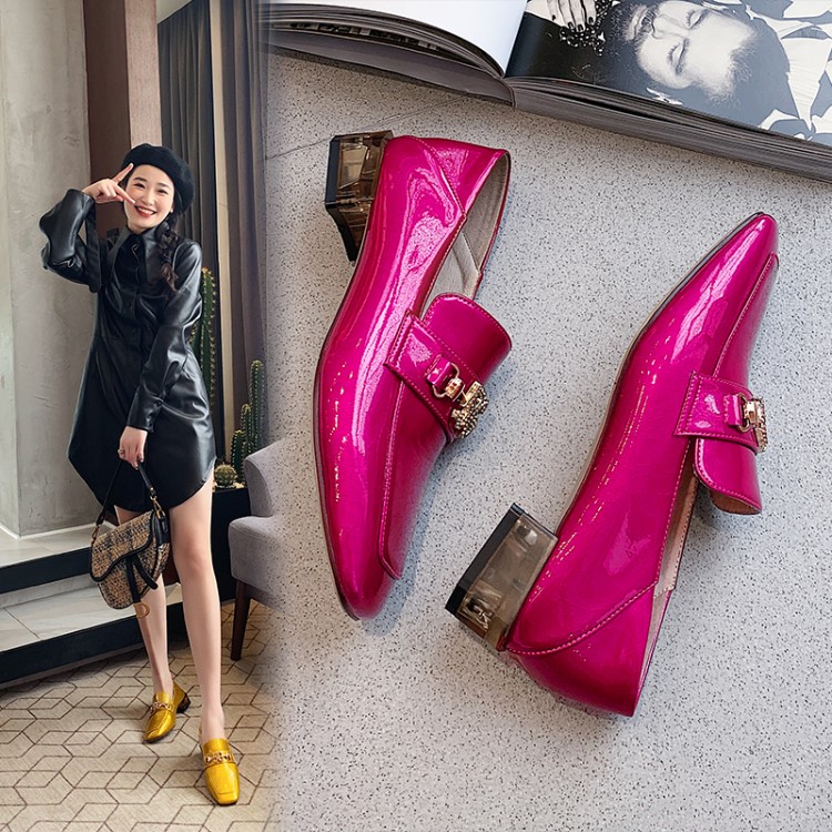 Fashion Flat Shoes with Rhinestone and Metal Decor - Style e.html - Image 2