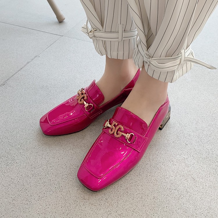 Fashion Flat Shoes with Rhinestone and Metal Decor - Style e.html - Image 3