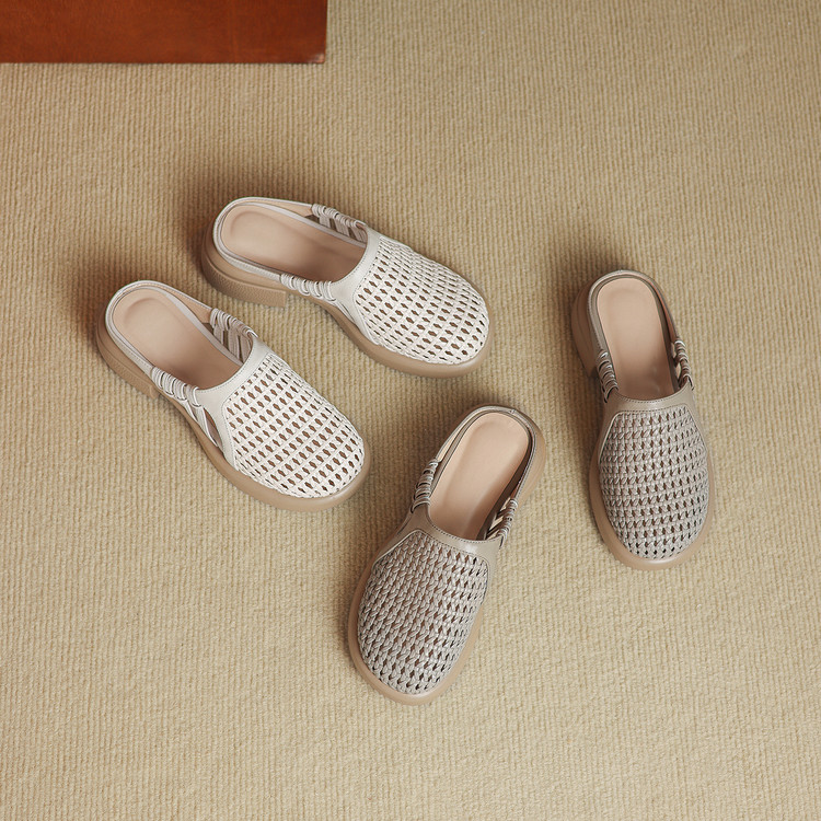 Women's Closed Toe Slippers Low Chunky Heel Summer 2026 - Image 5