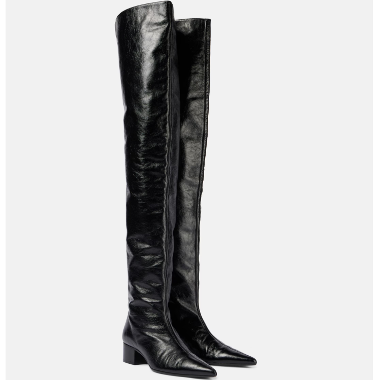 Women's Over-the-Knee Pointed Toe Block Heel Fashion Boots